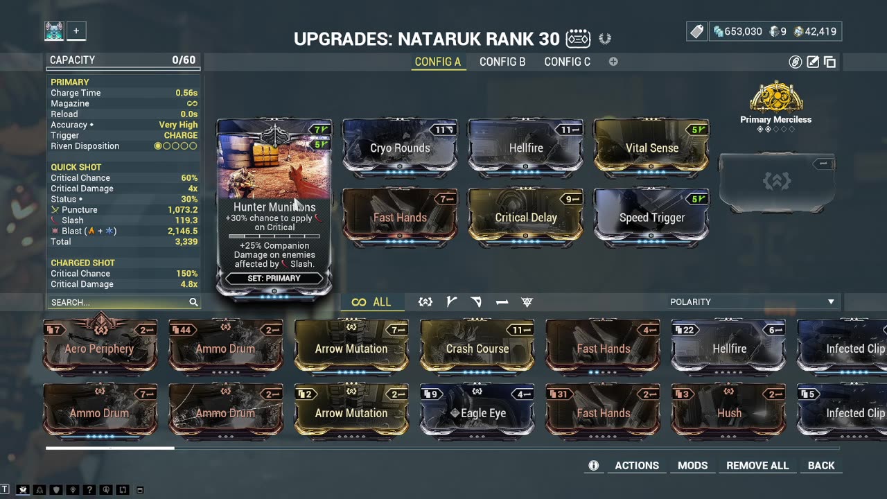 Grinding Fortuna Standing