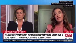 California attorney Julie Hamill corrects CNN’s Brianna Keilar after she referred to biological male track athlete AB Hernandez as a girl
