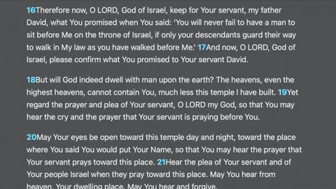 2 Chronicles 6:12-42