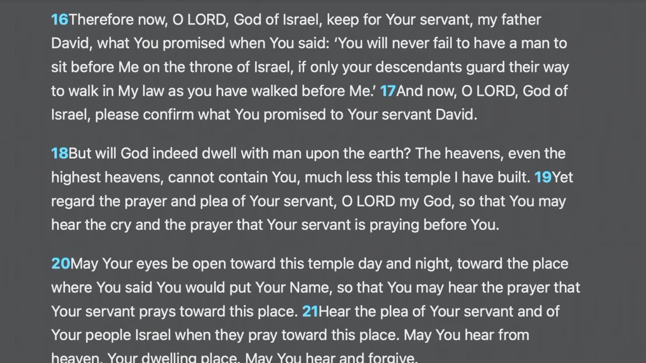 2 Chronicles 6:12-42