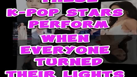 How Did These K-Pop Stars Perform When Everyone Turned Their Lights Off?