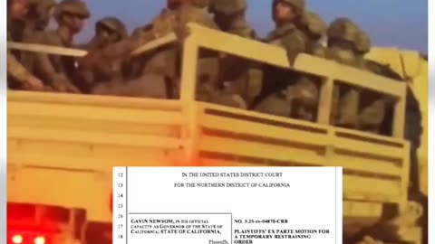 #California Governor #Gavin #Newsom has filed emergency motion to stoP #MILITARY #LosAngeles #Riots