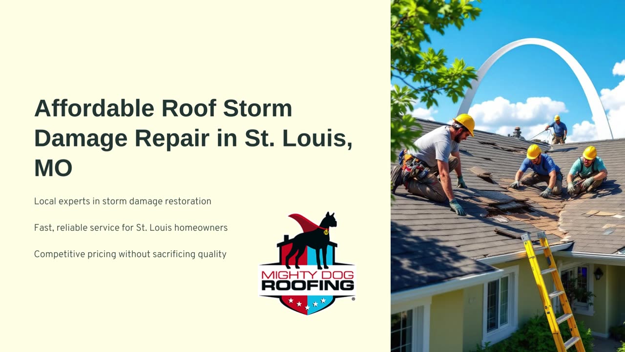 Affordable Roof Storm Damage Repair in St. Louis, MO