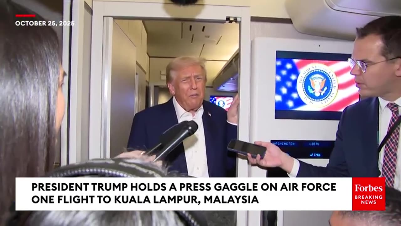 Reporter Asks Trump What Could Canada Do To Get 'Back On Track' Following Reagan Ad