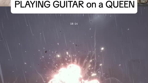 PLAYING GUITAR on a QUEEN