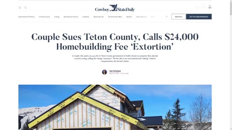 Outrageous $24,000 Homebuilding Fee In Wyoming - Licenses vs Nationalism