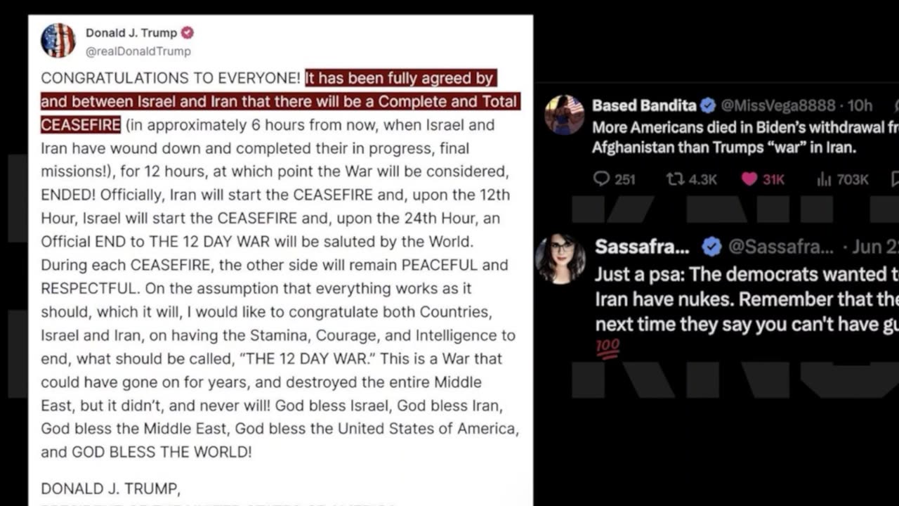 LT with And We Know Trump talks Isreal and Tehran