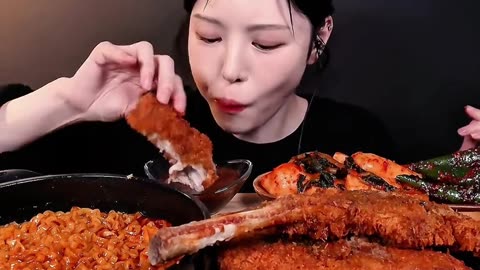 Spicy Ramen Buldak Mukbang