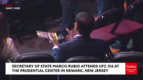 Rubio joins President Trump at UFC 316 at the Prudential Center in Newark, New Jersey! 🔥🇺🇸