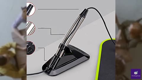 AOBOR AOZCBOR Flexible Mouse Bungee Mouse Cord Management Fixer Holder (Black)