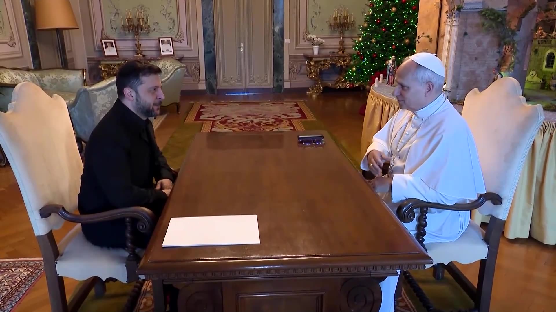 Pope Leo holds talks with Ukraines Zelenskiy