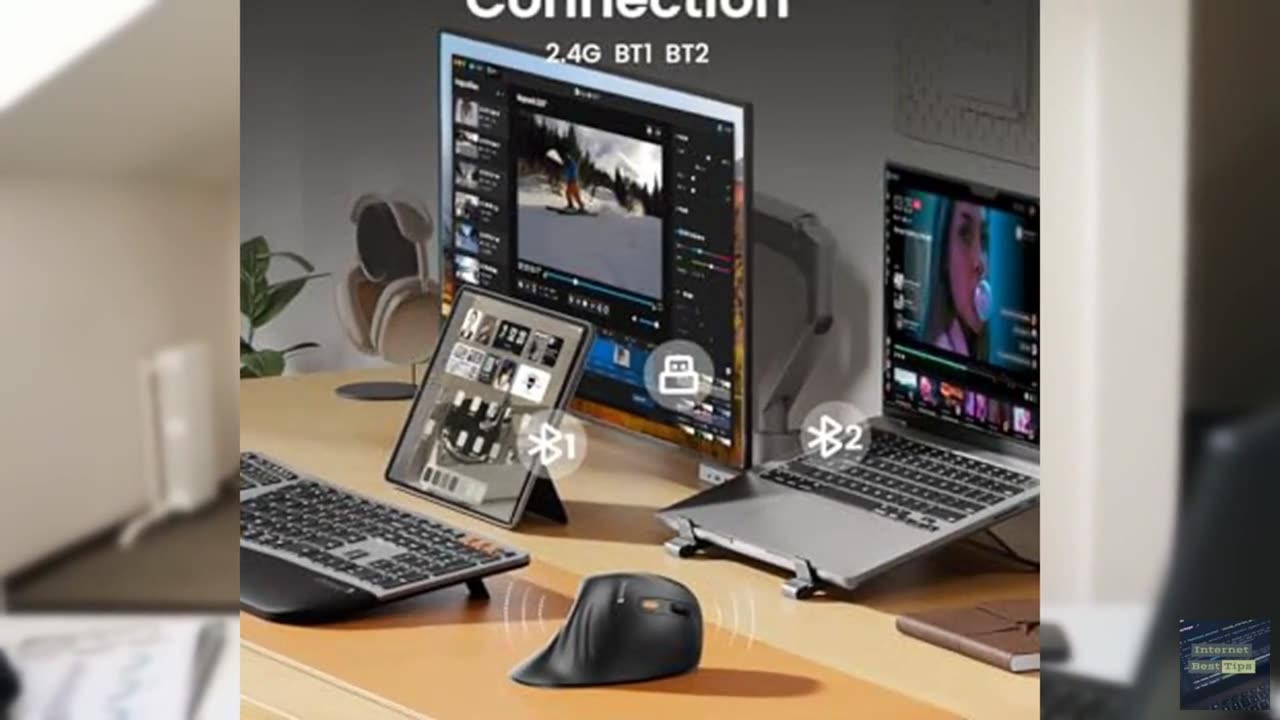 ProtoArc EM11 NL Ergonomic Mouse with EC200 Ergonomic Office Chair