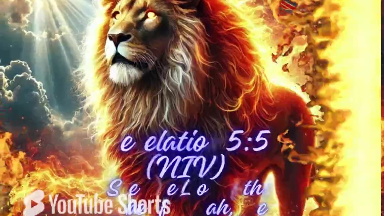The Lion of Fire: A Symbol of Strength and Divine Power #motivationalvideo #bibleverse #motivation