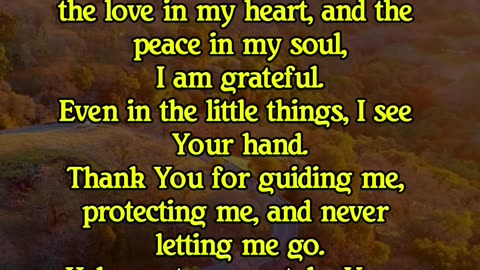 Short Prayer Thanking God for All His Blessings 🙏