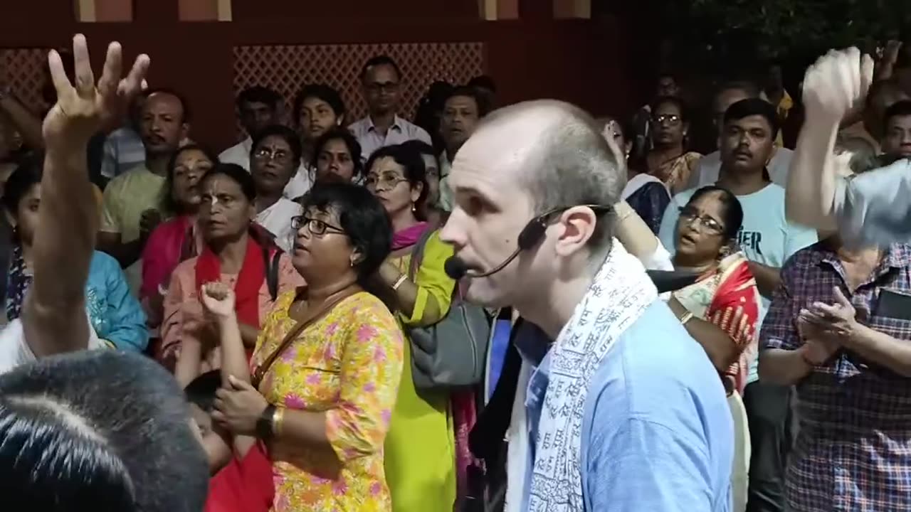 Harinam Sankirtan at Iskcon Mayapur, India April 2025