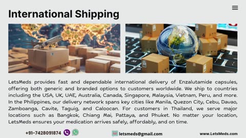 Why Choose LetsMeds for Enzalutamide Capsules?