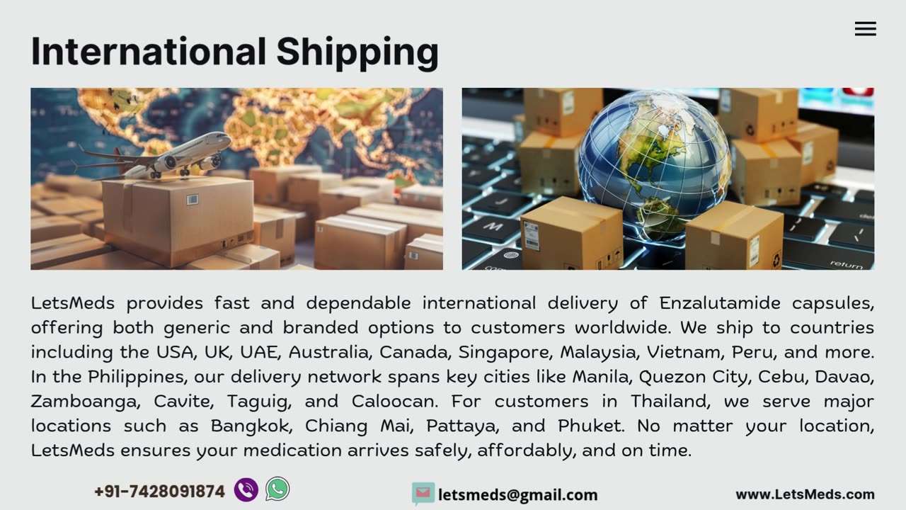 Why Choose LetsMeds for Enzalutamide Capsules?