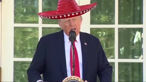 Politics - 2025 Humor AI Trump With A Sombrero Jarano Liberal Commie Shut Down Mucho Retardo