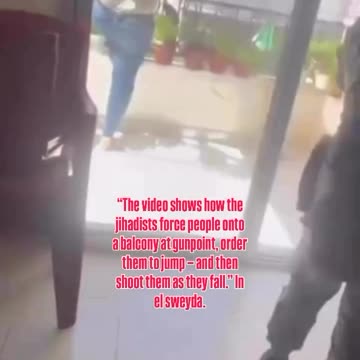 Jihadists force People onto a Balcony at Gunpoint, Order them to Jump -shoots Them