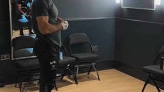 Belal Muhammad Praying in the Locker Room Before His Fight Against Jack Della Maddalena at UFC 315