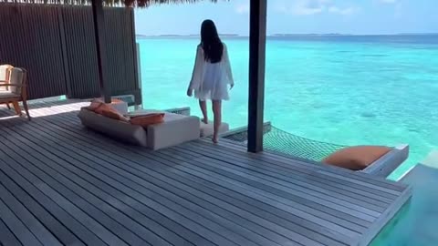 beautiful blue beach