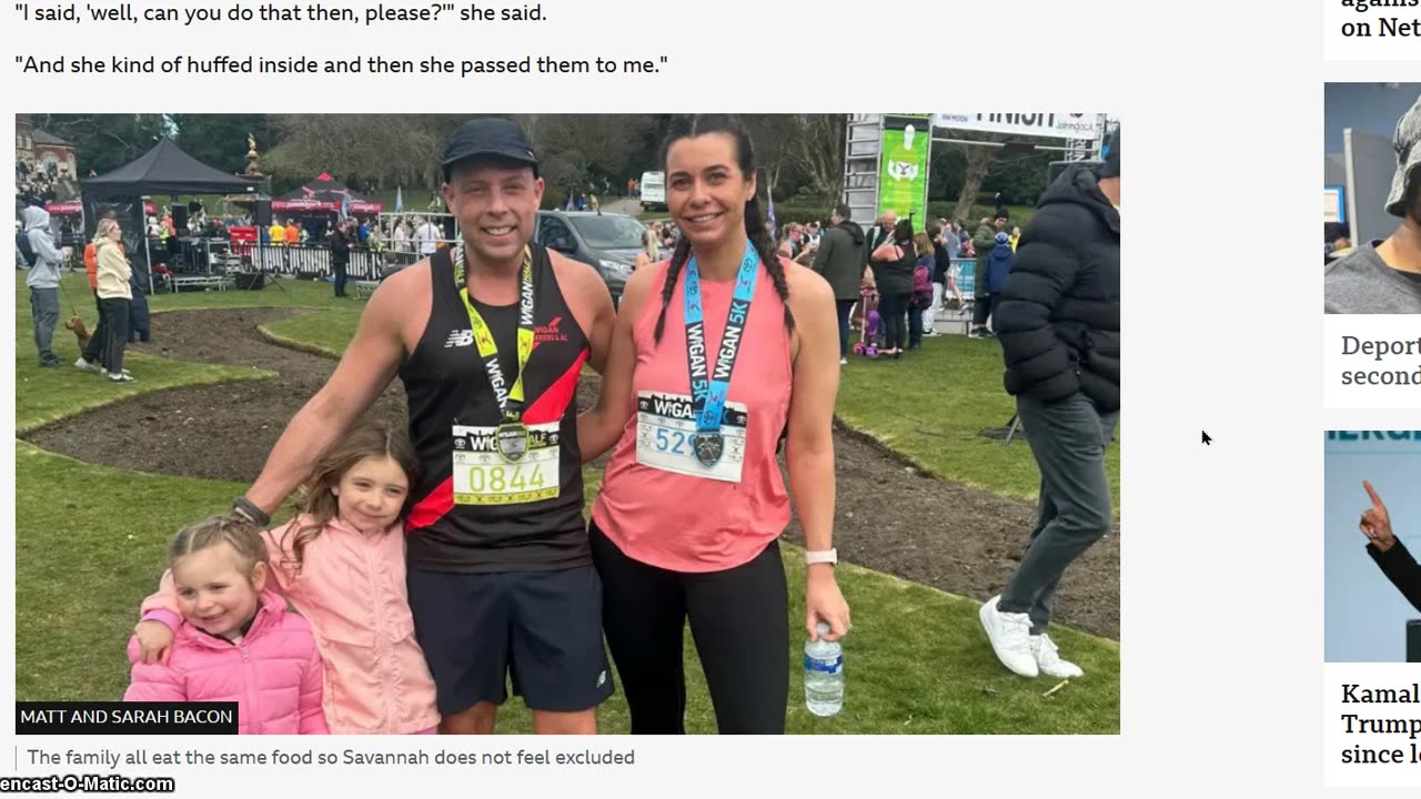 Woman demands a shop assistant check for allergies