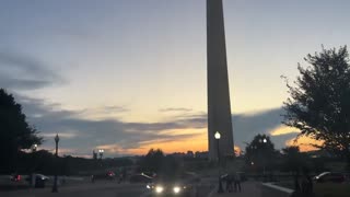 National Guard rolls out from the National Mall In DC