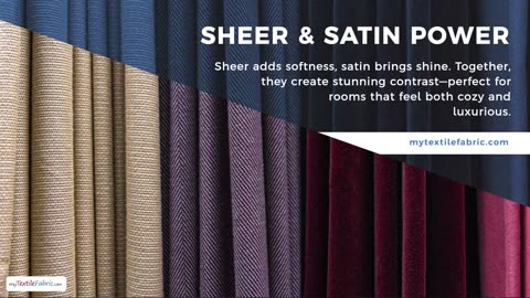 Draped in Elegance Transforming Spaces with Sheer and Satin Fabrics