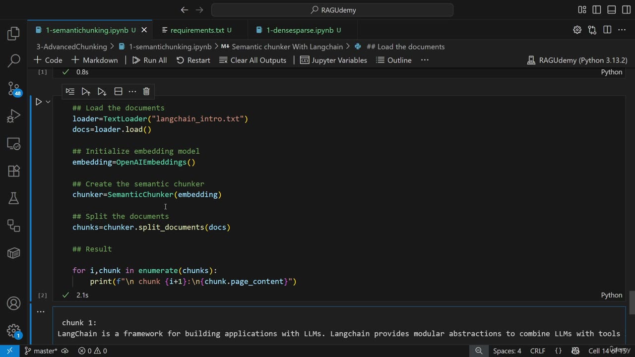 40KN - Semantic Chunking With Langchain