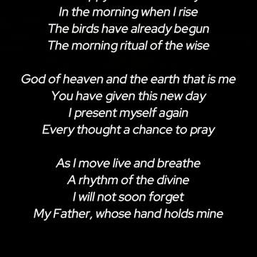 When I Rise: Start Your Day in God’s Presence!