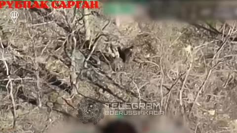 Russian soldier beats the shit out of his partner and then steps on a mine