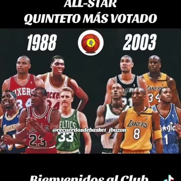 ¿Quién ganaría? All-star! Quinteto más votado de 1988 vs 2003