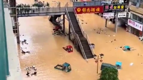 City Submerged in Seconds 🌊🏙️ | Unstoppable Flash Flood!