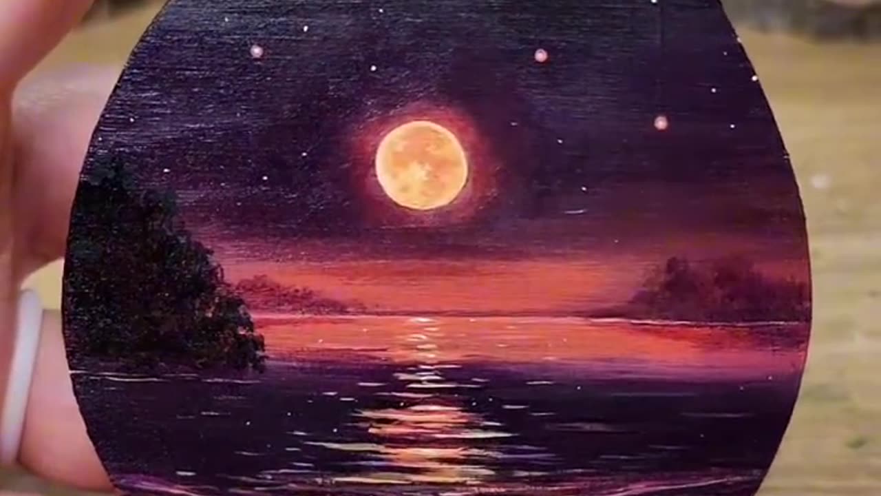 🌙 The Gentle Glow of the Moon: A Nighttime Serenity
