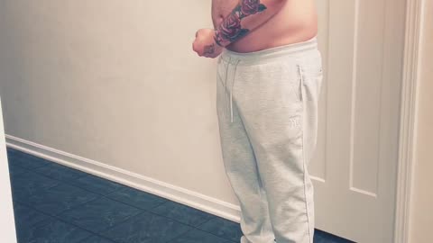 BigT (before training) weigh-in for Bravo fight