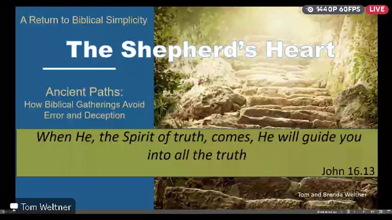Shepherds Heart Fellowship - Ep63 - Ancient Paths How Biblical Gatherings Avoid Error and Deception