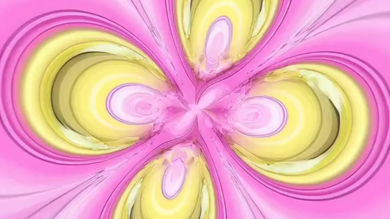 Pink Yellow and Orange Swirl Visual