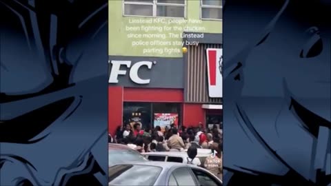Incredible scenes at opening of a KFC restaurant in Georgia, U.S.