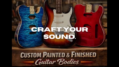 Painted Guitar Bodies | Custom Painted & Finished Electric Guitar Bodies