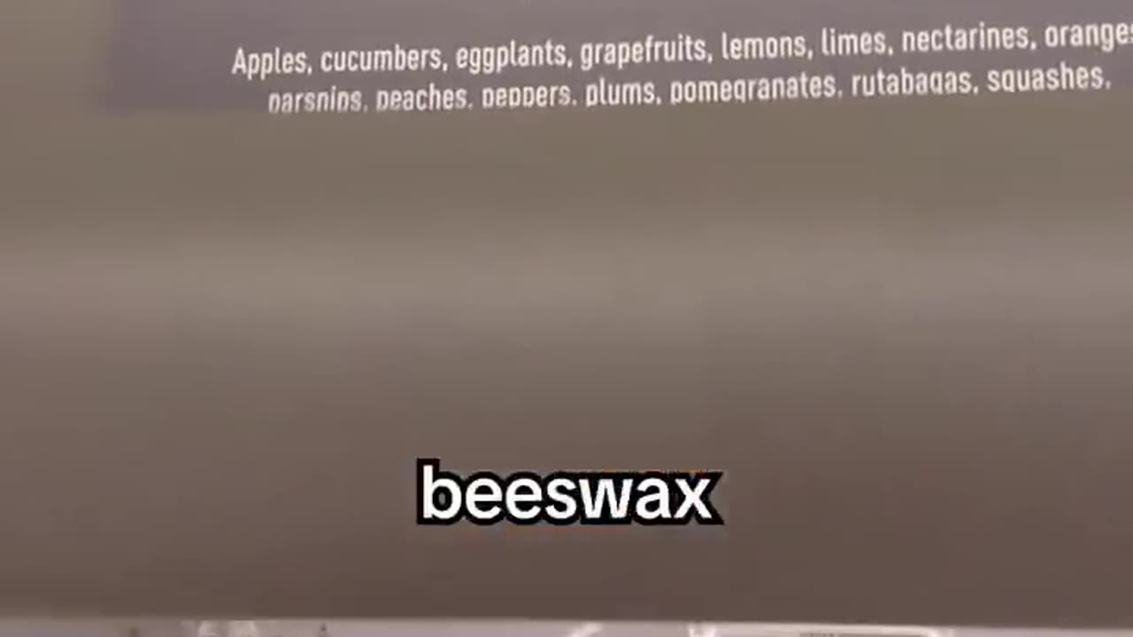 Right above the produce at Publix they are now telling you they are coating fruits and vegetables...