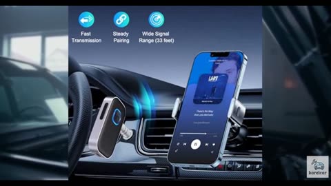 COMSOON Bluetooth Receiver for Car, Noise Cancelling 3.5mm AUX Bluetooth Car Ad