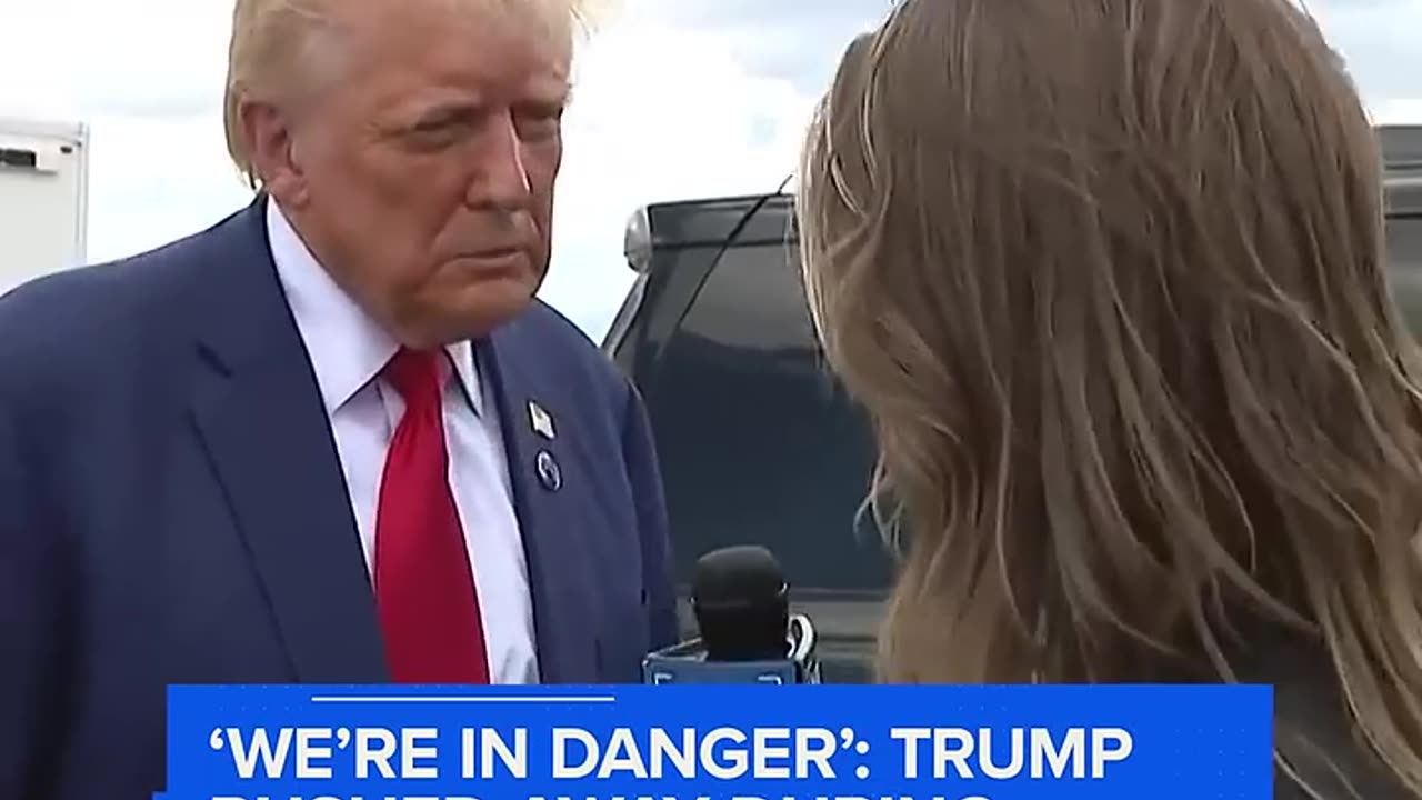 'We're in danger': Trump rushed away during interview with NewsNation