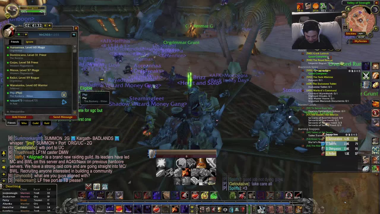 Level 58 Warrior! HARDCORE WoW - Doomhowl