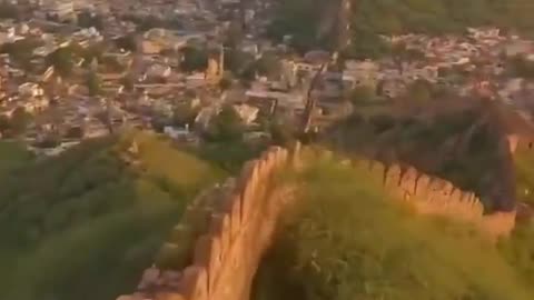 AMBER WALL IN JAIPUR INDIA