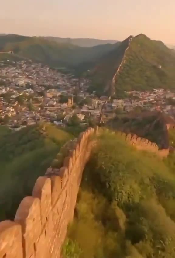 AMBER WALL IN JAIPUR INDIA