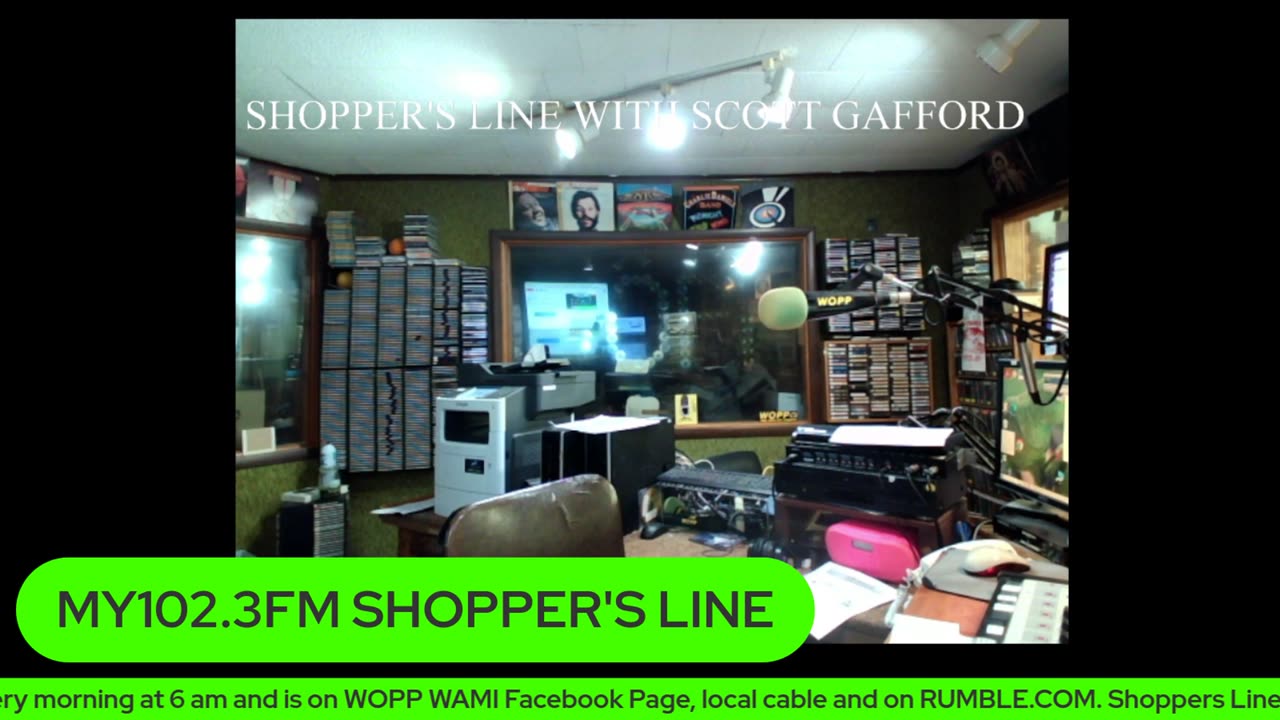 MY102.3FM SHOPPER'S LINE WITH SCOTT GAFFORD