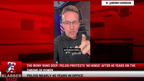 The Irony Runs Deep: Pelosi Protests ‘No Kings’ After 40 Years On The Throne Of Power