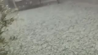 The weather is going crazy: Heavy hail in Dimona