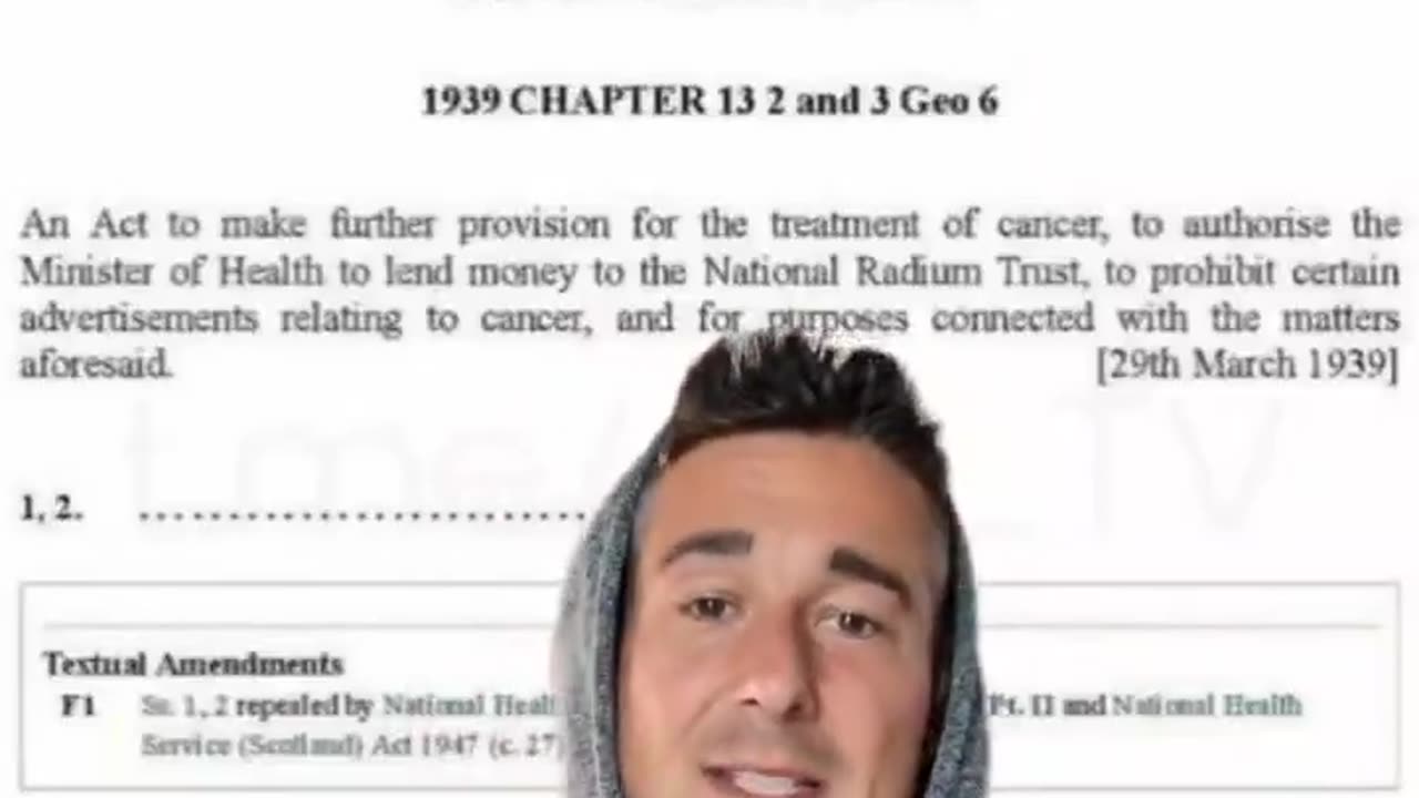 The Cancer act of 1939