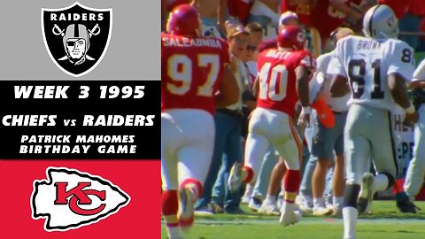 1995 Chiefs vs Raiders - Patrick Mahomes birthday game!